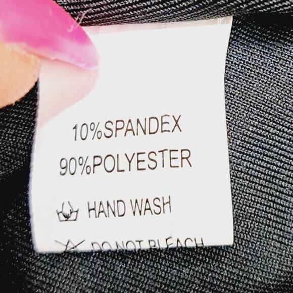 Itty Bitty Black Mini Open Side Spaghetti Strap Party Club Dress Med - Picture 6 of 7